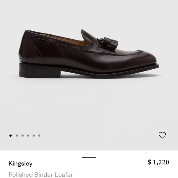 Churchs Kingsley Brown Polished Loafer England Custom Grade Leather, Size 10.5 C - Picture 6 of 7